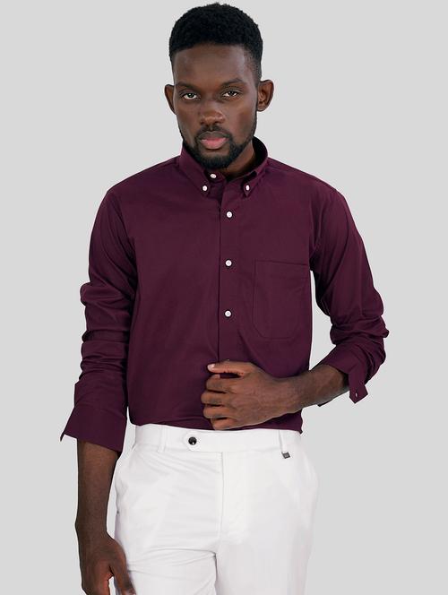 mens solid casual shirt - 20246822 - Very Small Image - 1