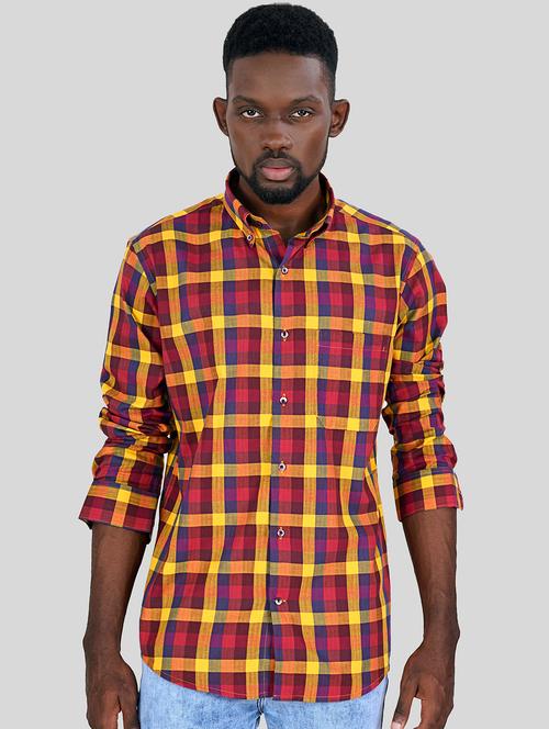 mens checks casual shirt - 20246836 - Very Small Image - 1