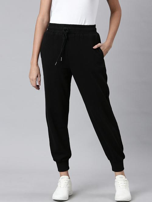 women mid-rise solid jogger - 20249391 - Very Small Image - 1