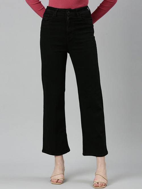 women's plain straight fit jeans - 20249776 - Very Small Image - 1