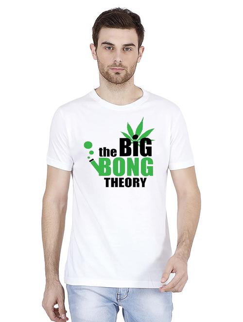 mens round neck front print regular t-shirt - 20250147 - Very Small Image - 1