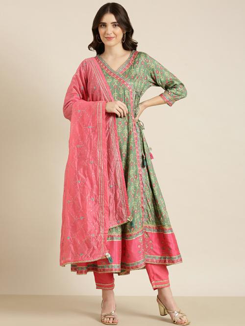 floral printed kurta pant set with dupatta - 20251223 - Very Small Image - 1