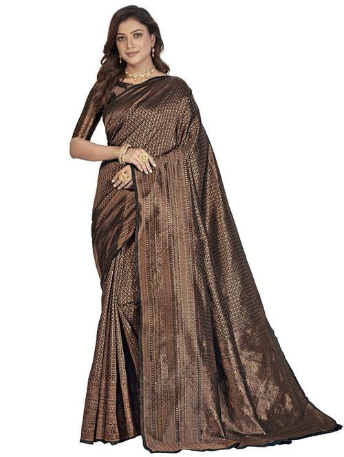 zari work banarasi saree with blouse - 20251545 - Very Small Image - 1