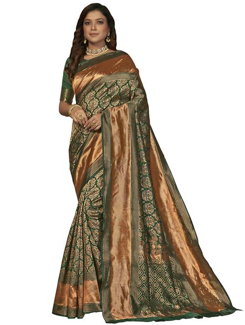 jacquard work banarasi saree with blouse - 20251692 - Very Small Image - 1