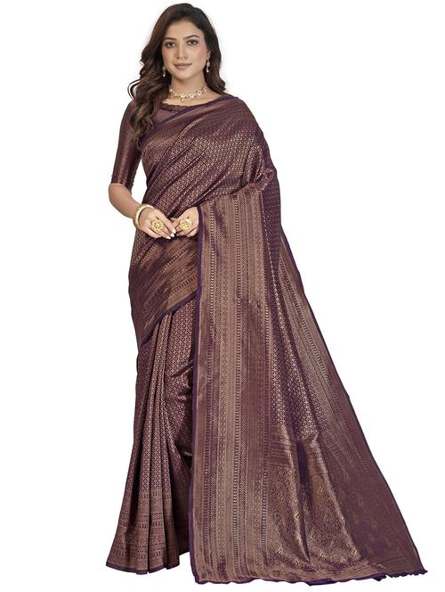 jacquard work banarasi saree - 20251945 - Very Small Image - 1