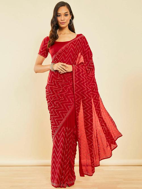 women's embellished saree - 20253090 - Very Small Image - 1