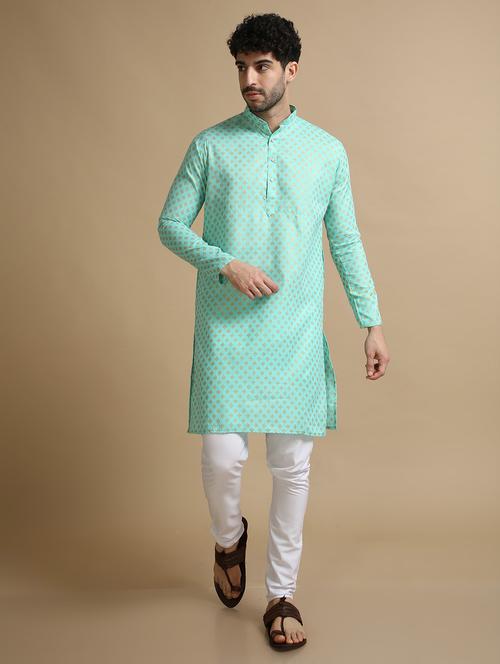 foil printed long kurta - 20255066 - Very Small Image - 1