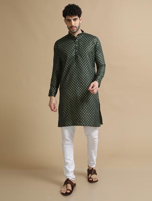 foil printed long kurta - 20255068 - Very Small Image - 1