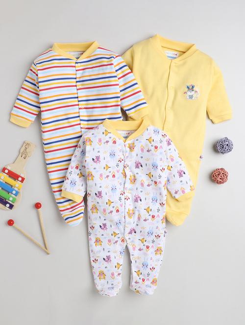 pack of 3 cotton romper - 20255163 - Very Small Image - 1