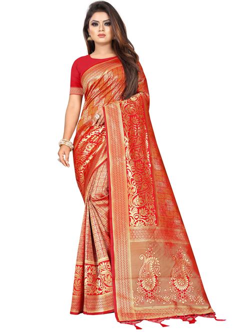 zari work banarasi silk saree - 20255739 - Very Small Image - 1