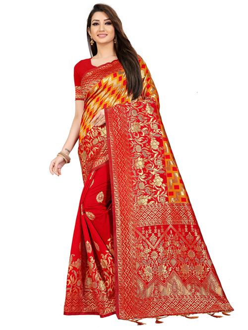 zari work banarasi silk saree - 20255751 - Very Small Image - 1