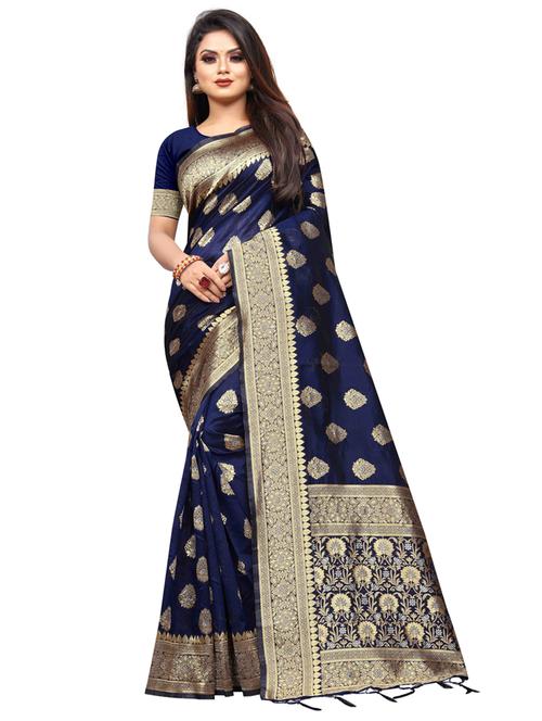 zari work banarasi silk saree - 20255813 - Very Small Image - 1