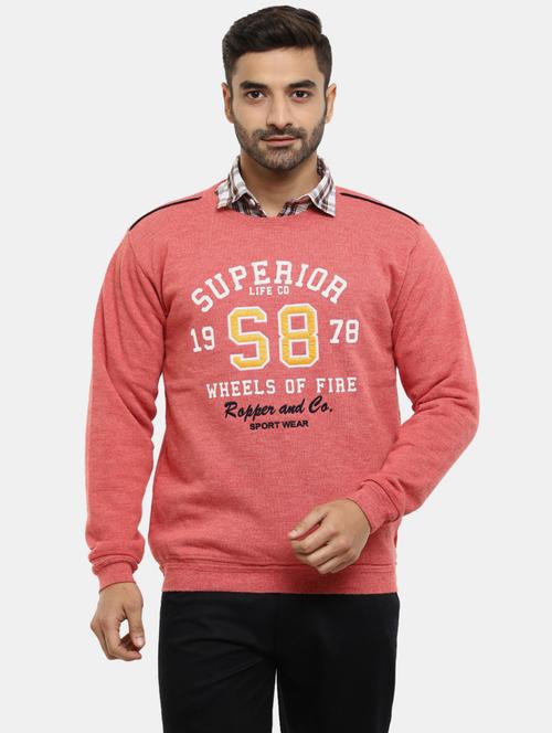 round neck printed pullover - 20257191 - Very Small Image - 1
