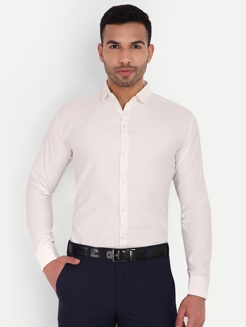 off-white cotton blend formal shirt - 20258649 - Very Small Image - 1