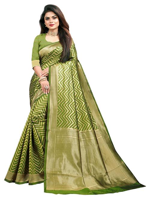 women's banarasi saree with blouse - 20258834 - Very Small Image - 1