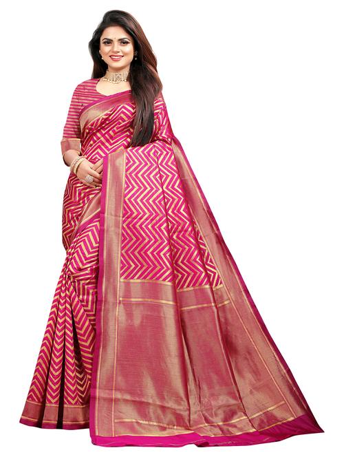 women's banarasi saree with blouse - 20258902 - Very Small Image - 1
