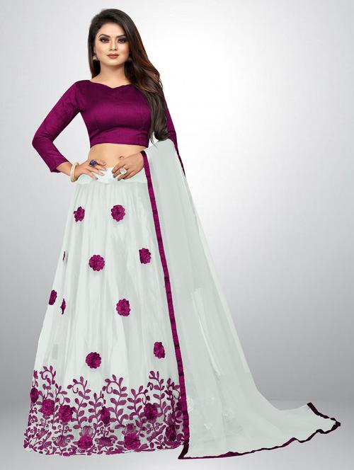 multi colored flared lehenga - 20259660 - Very Small Image - 1