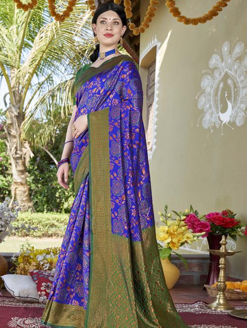 women zari work kanjivaram saree - 20259873 - Very Small Image - 1