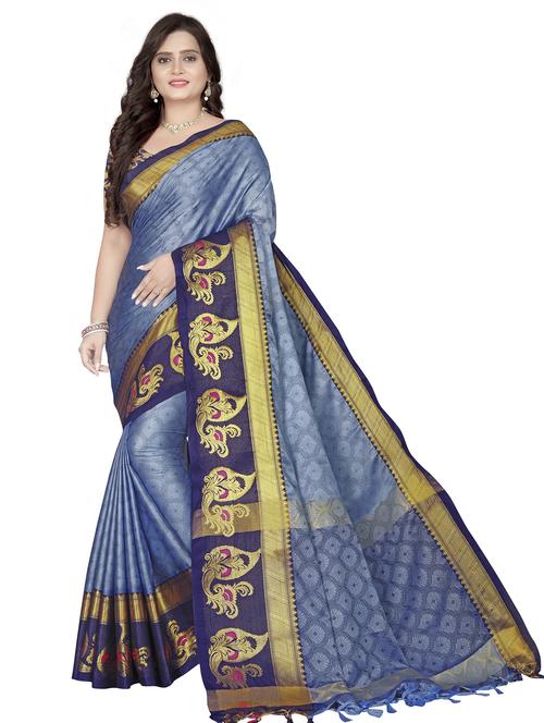 zari work venkatagiri saree - 20260898 - Very Small Image - 1