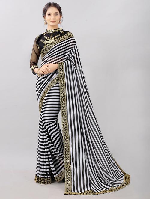 multi colored printed saree - 20260961 - Very Small Image - 1
