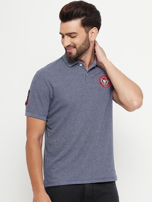 men solid cotton polo t-shirt - 20261344 - Very Small Image - 1