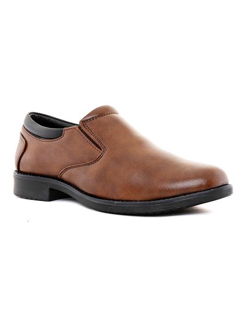men brown formal slip on - 20261664 - Very Small Image - 1