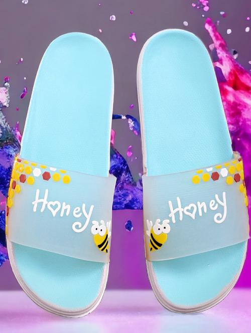 kapyansh transparent quirky slides for women - 20263664 - Very Small Image - 1