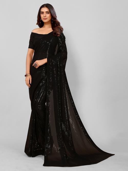 women's embroidered saree with blouse - 20264272 - Very Small Image - 1