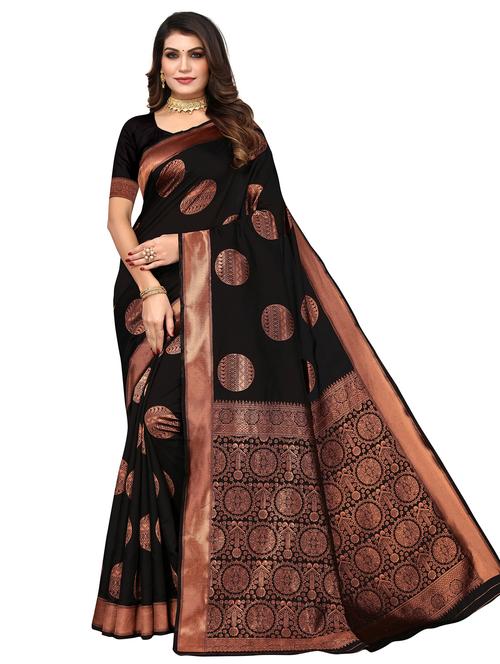 women's banarasi saree with blouse - 20264333 - Very Small Image - 1