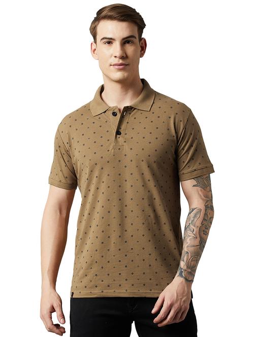 women's all over print polo neck t-shirt - 20265754 - Very Small Image - 1