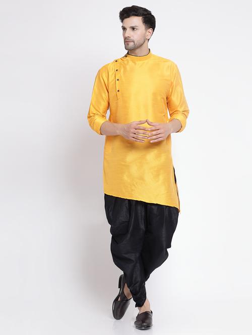 men solid kurta pyjama ethnic set - 20266136 - Very Small Image - 1