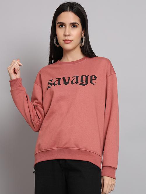 women's chest print sweatshirt - 20266258 - Very Small Image - 1