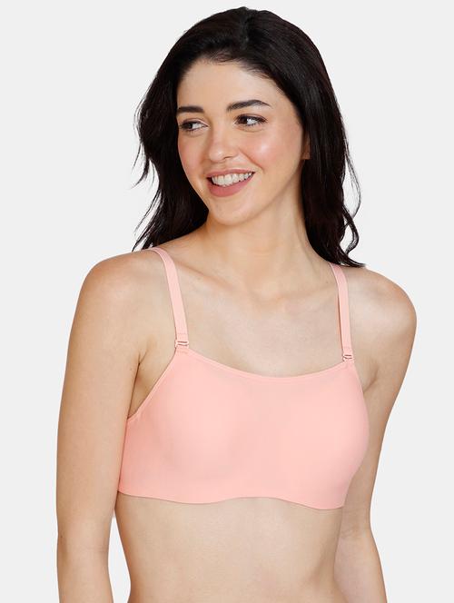 pink nylon tshirt bra - 20266592 - Very Small Image - 1
