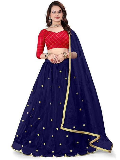 multi colored flared lehenga - 20268998 - Very Small Image - 1