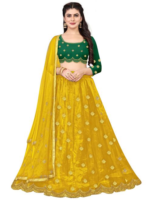 multi colored flared lehenga - 20270253 - Very Small Image - 1