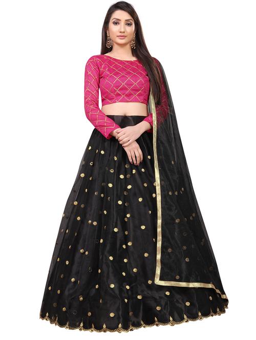 multi colored flared lehenga - 20271243 - Very Small Image - 1