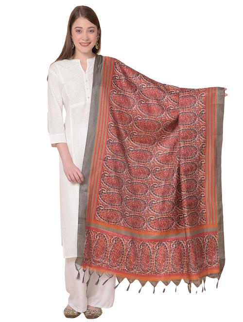 multi colored art silk dupatta - 20272133 - Very Small Image - 1