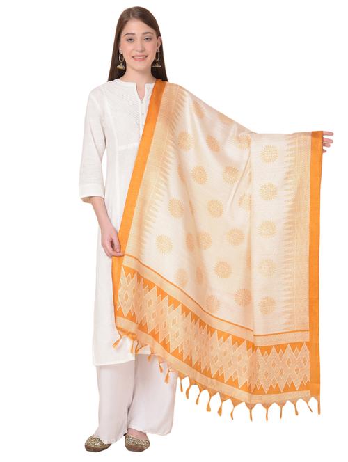 art silk printed dupatta - 20272172 - Very Small Image - 1