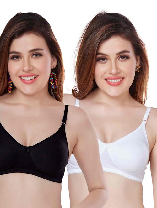 women solid bra combo - 20272773 - Very Small Image - 1