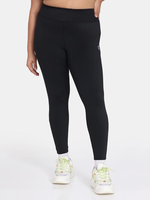 black solid ankle length legging - 20273591 - Very Small Image - 1
