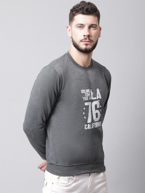 mens front print sweatshirt - 20274924 - Very Small Image - 1