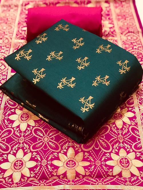 women green unstitched suits - 20276304 - Very Small Image - 1