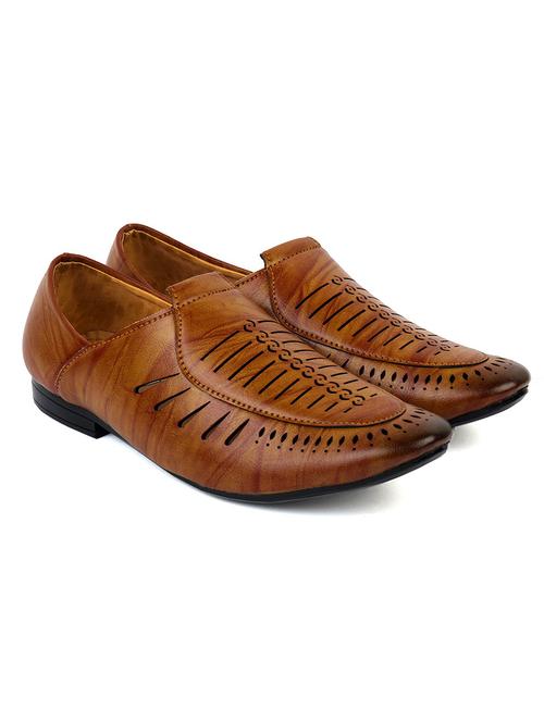 tan nubuck leather slip on mules - 20278328 - Very Small Image - 1