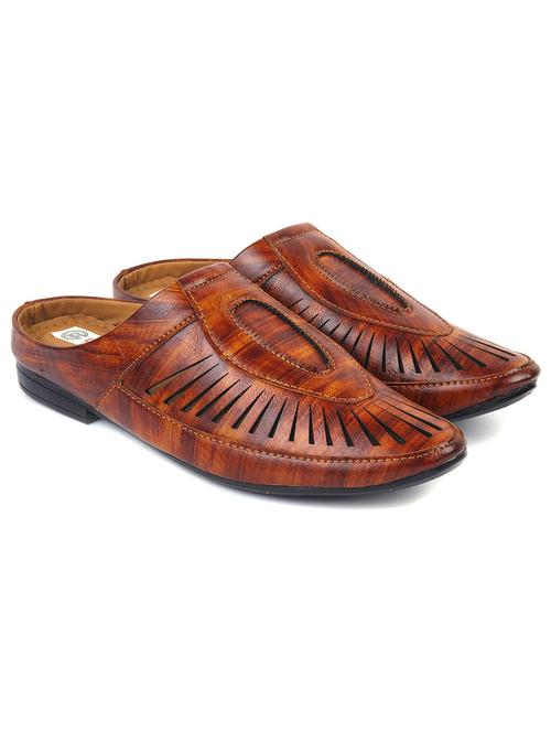 tan slip on mules - 20278331 - Very Small Image - 1
