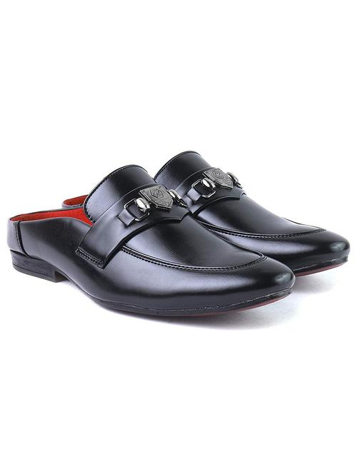 black leather slip on mules - 20278434 - Very Small Image - 1