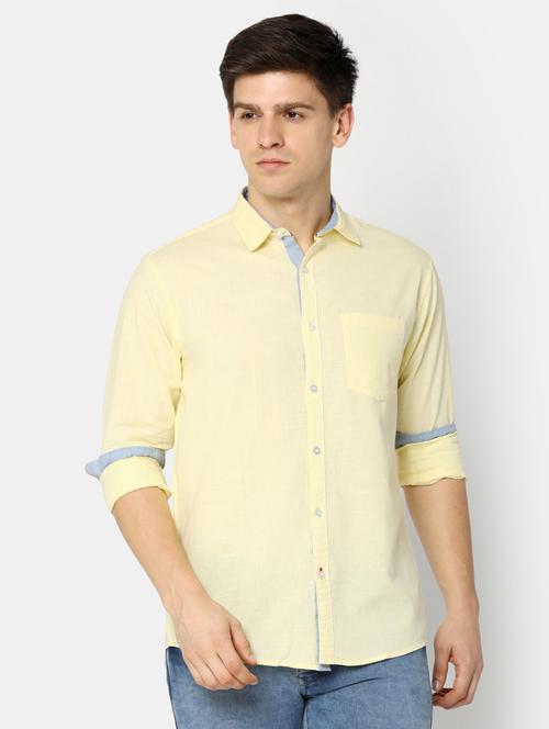 mens solid casual shirt - 20281543 - Very Small Image - 1