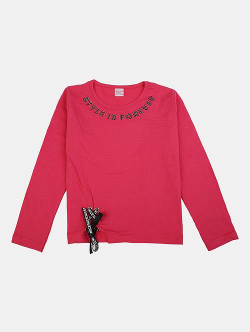 fuchsia cotton blend regular sweater - 20282476 - Very Small Image - 1