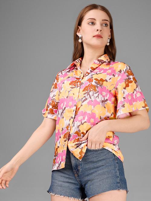 floral polyester regular shirt - 20283980 - Very Small Image - 1