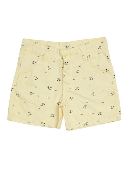 yellow cotton shorts & three fourth - 20284222 - Very Small Image - 1