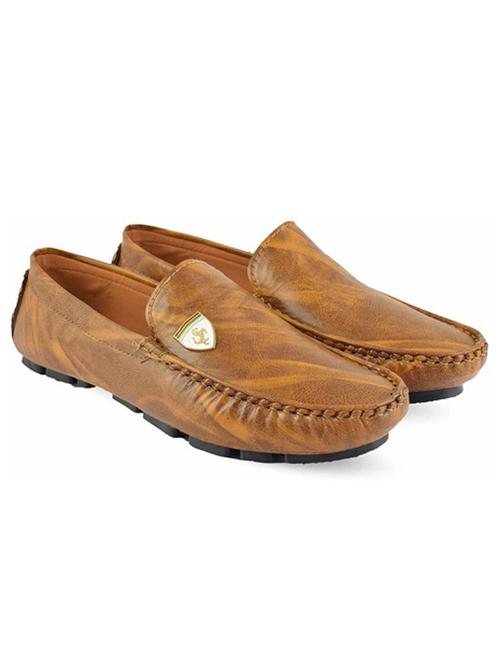 tan mesh & synthetic slip on loafers - 20284443 - Very Small Image - 1